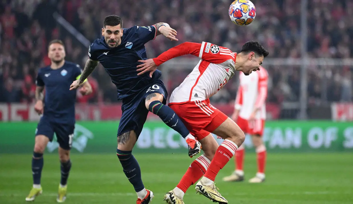 Selepas turun minum, Bayern Munchen tidak mengendurkan permainan dan tetap membombardir pertahanan Lazio. (Kirill KUDRYAVTSEV/AFP)