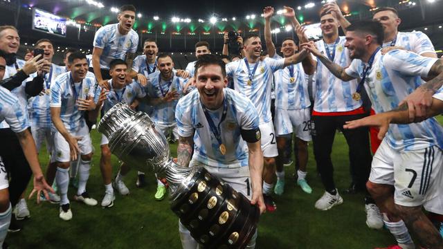 Messi Akhiri Puasa Gelar Argentina