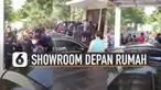 Beredar video warga perumahan buat showroom mobil di depan rumahnya. Kejadian itu membuat beberapa satpam mendatangi pemilik rumah tersebut.