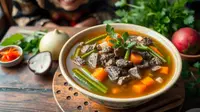 resep asem asem daging buncis wortel ©Ilustrasi dibuat AI