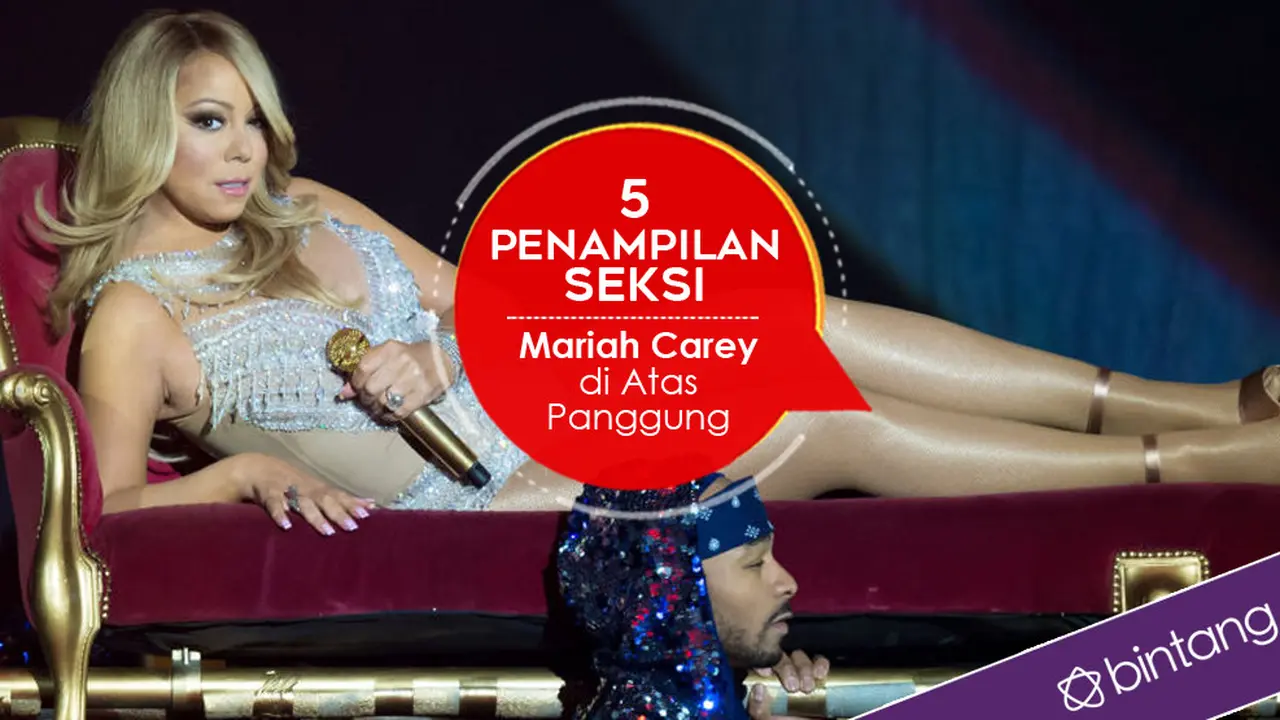 [Bintang] 5 Penampilan Seksi Mariah Carey di Atas Panggung