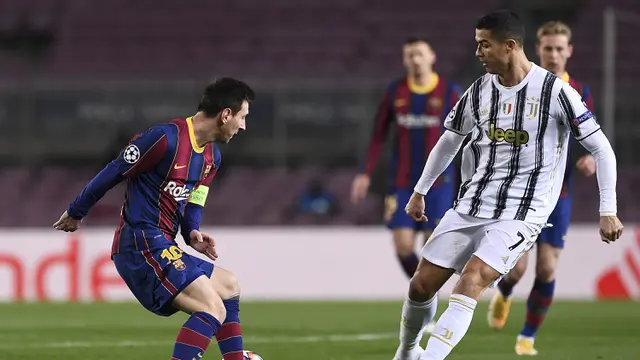 Cristiano Ronaldo Gemilang, Juventus Bungkam Barcelona 3-0 di Camp Nou