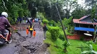 Longsor melanda Kabupaten Toraja Utara, Sulsel. (Liputan6.com/Eka Hakim)
