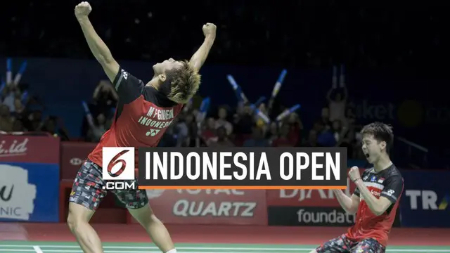 Ganda Putra Indonesia Kevin Sanjaya/Marcus Gideon berhasil mempertahankan gelar juara Indonesia Open setelah mengalahkan Mohammad Ahsan/Hendra Setiawan di All Indonesia Final.