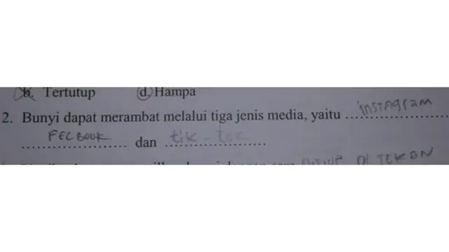 7 Jawaban Murid saat Kerjakan Tugas Sekolah Ini Bikin Ngakak