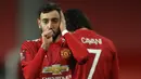 5. Bruno Fernandes (Manchester United). Pembelian terbaik Setan Merah pada musim dingin 2019/2020 dari Sporting Lisbon. Telah mencetak 20 gol dan 17 assist dalam 36 penampilannya. Sosok yang unik dalam melakukan eksekusi penalti. (AFP/Martin Rickett/Pool)