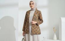 7 Ide Mix & Match Gamis Polos dan Blazer Batik untuk Tampilan Stylish di Akhir Tahun 2025
