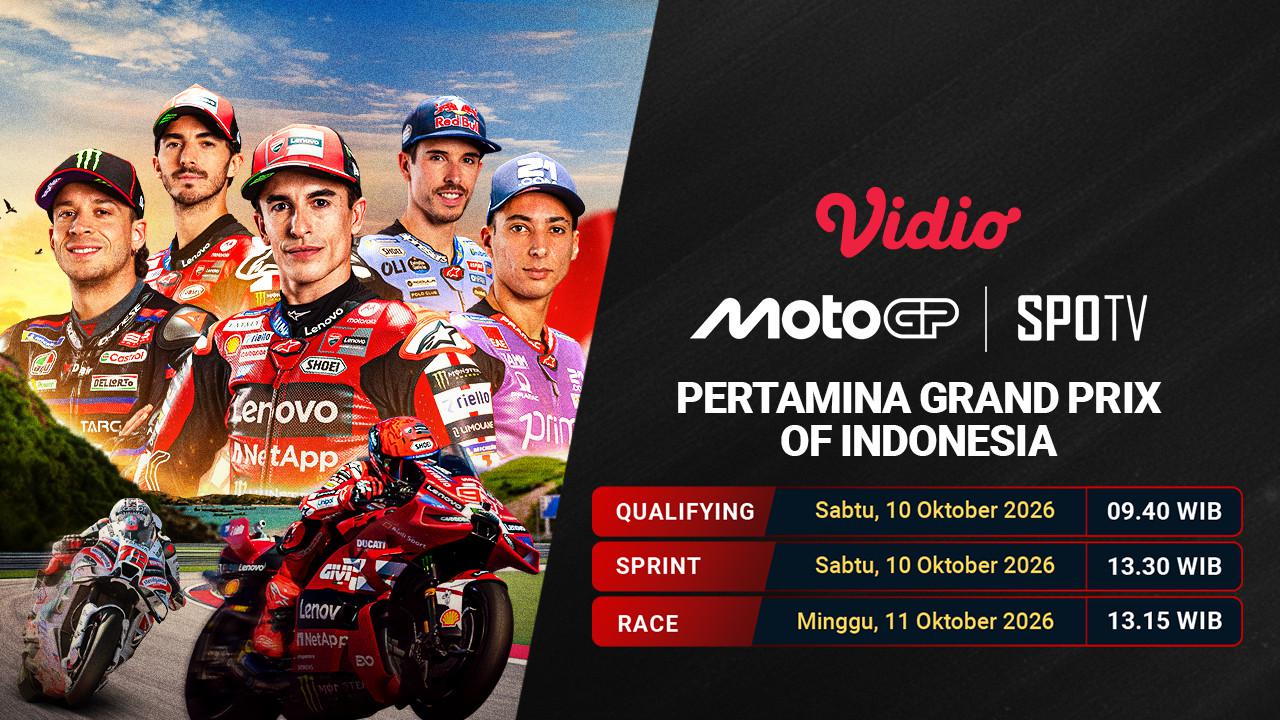 MotoGP Pertamina Grand Prix of Indonesia 2026: Misi Marc Marquez di Mandalika Hanya di Vidio