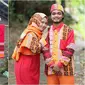Outfit lebaran couple ala Khoirul Anam ini nyeleneh banget. (sumber: Facebook/anam.distro)