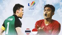 SEA Games - Duel Kapten - Thailand Vs Timnas Indonesia U-23 (Bola.com/Adreanus Titus)