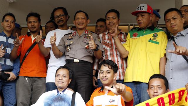 Pertemuan Jakmania dan Viking (Liputan6.com)