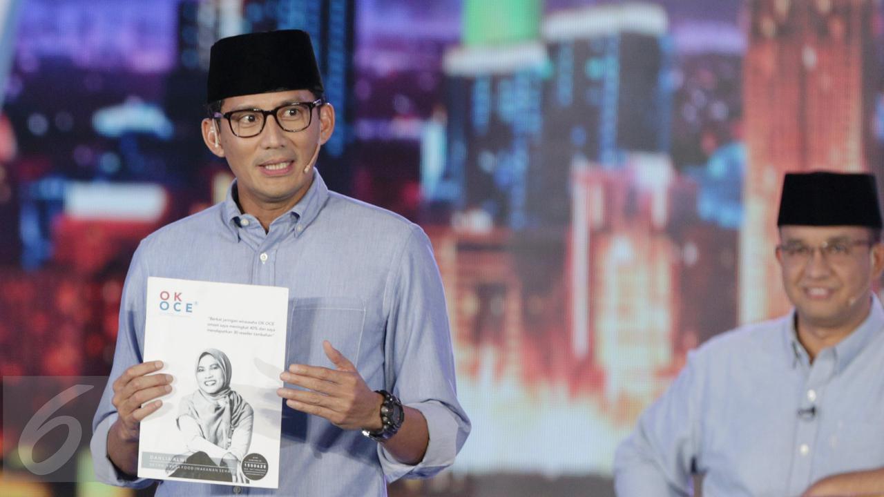 Gaya Paslon Cagub dan Cawagub Dalam Debat Pilkada DKI