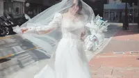Gaun Pengantin Ayushita Saat Dinikahi Gerald Situmorang, Ngebut Dibuat Hanya 1 Bulan