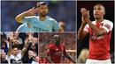 Striker Arsenal, Pierre-Emerick Aubameyang bersama penyerang Chelesea, Eden Hazard, memimpin top scorer sementara dengan torehan 7 gol. Berikut daftar pencetak gol terbanyak sementara Premier League pekan ke-10. (Foto-foto Kolase AP dan AFP)