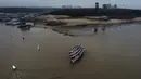Rekor ini menegaskan bahwa bagian dari hutan hujan terbesar di dunia ini mengalami kekeringan terburuk, hanya lebih dari dua tahun setelah banjir yang paling signifikan. (AP Photo/Edmar Barros)