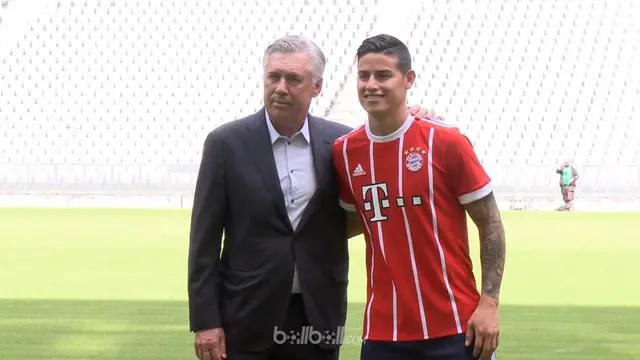 VIDEO: Rodriguez Bahagia Reuni dengan Ancelotti di Bayern Munich
