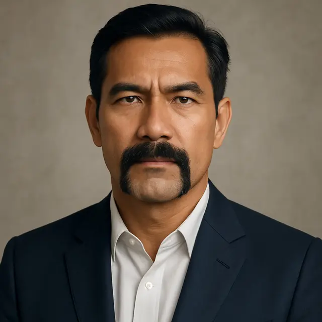 Model Kumis untuk Pria Usia 50 Tahun/Ilustrasi gambar oleh AI