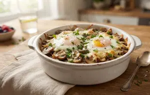 Resep Telur Panggang Jamur dan Keju Tanpa Banyak Minyak, Sarapan Sehat Praktis