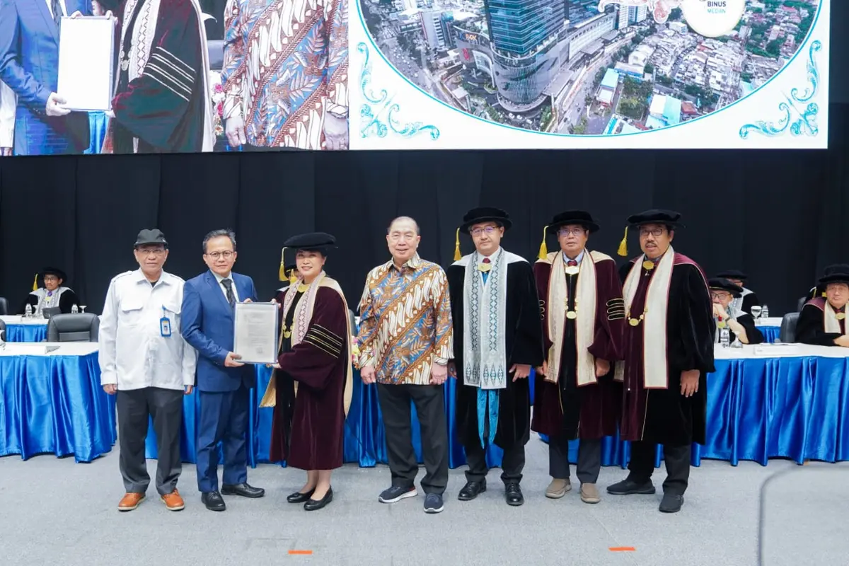BINUS University merealisasi komitmennya untuk mencetak sumber daya manusia (SDM) Indonesia yang unggul. Salah satunya, dengan menghadirkan perkuliahan di Medan pada September 2025 (Istimewa)