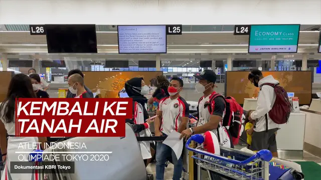 VIDEO: Termasuk Eko Yuli Irawan dan Windy Cantika Aisah, 7 Atlet Indonesia Kembali ke Tanah Air Usai Berjuang di Olimpiade Tokyo 2020