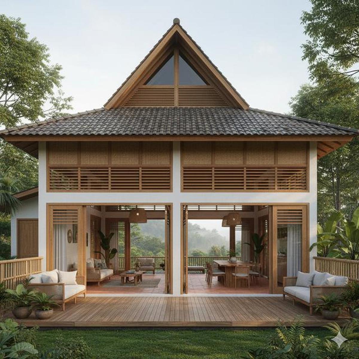 7 Model Rumah Tropis di Area Perbukitan dengan Ventilasi Alami yang Bikin Adem Sepanjang Hari, Nyaman dan Hemat Energi