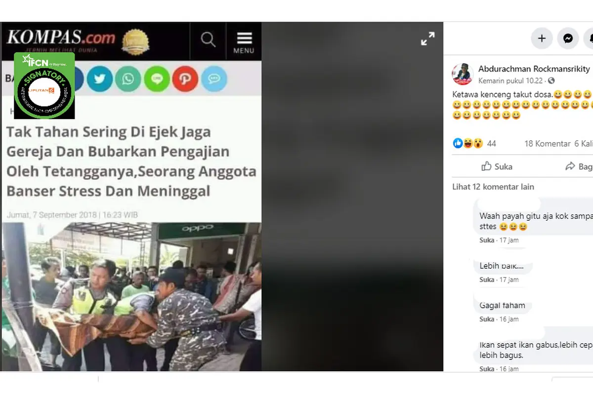 Penelusuran klaim seorang anggota Banser stres dan meninggal akibat sering diejek menjaga gereja dan bubarkan pengajian