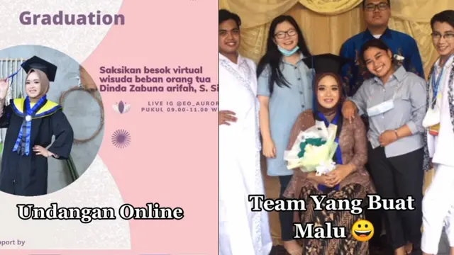 Video viral usaha Andy dan teman-temannya menggelar perayasan wisuda unik ala pernikahan adat Jawa.
