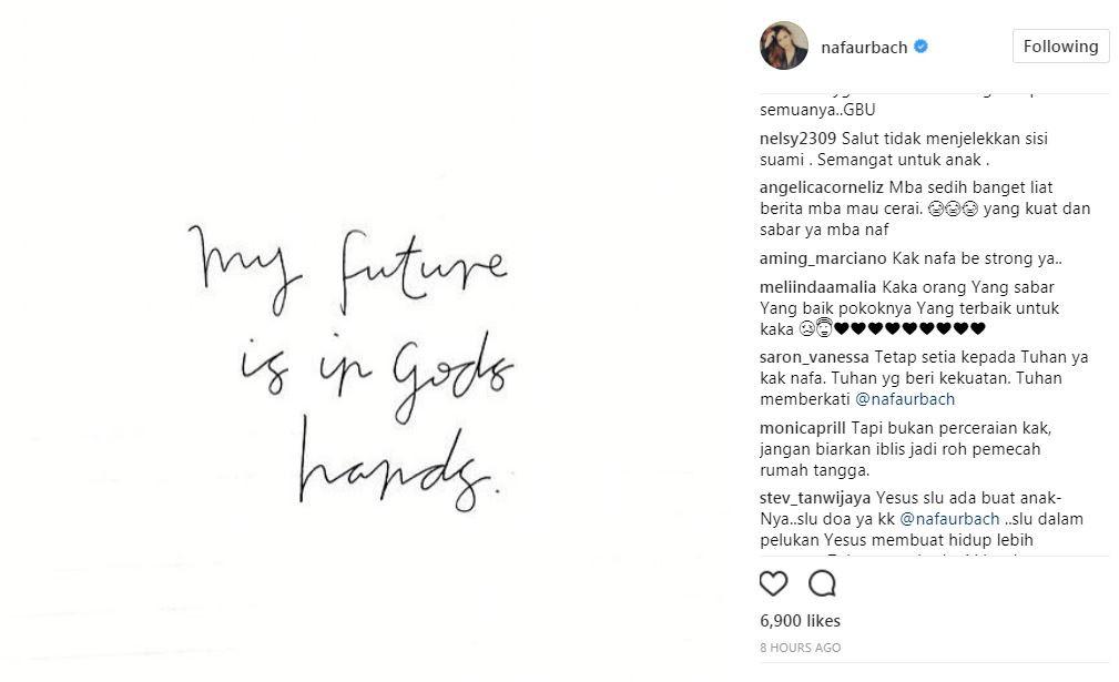 Gugat Cerai Zack Lee, Nafa Urbach Pasrah soal Masa Depan