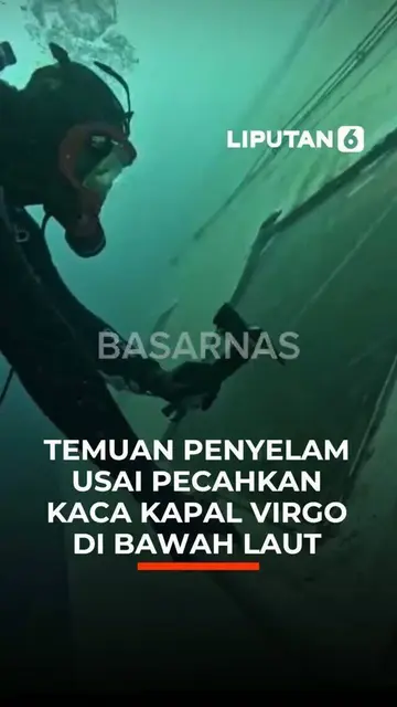 Temuan Penyelam Usai Pecahkan Kaca Kapal Virgo di Bawah Laut