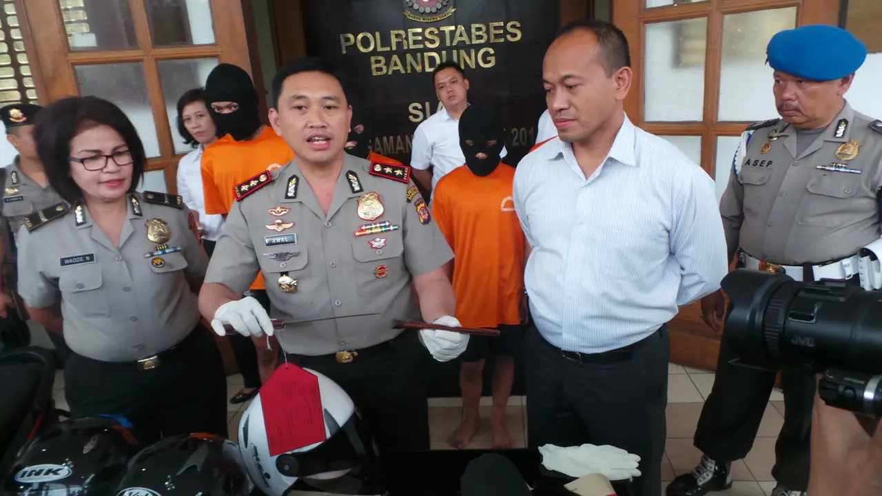 4 Anggota Geng Motor Perusak Pos Satpam Gedung Sate Ditangkap