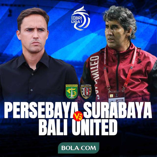 BRI Liga 1 - Duel Pelatih - Persebaya Surabaya Vs Bali United