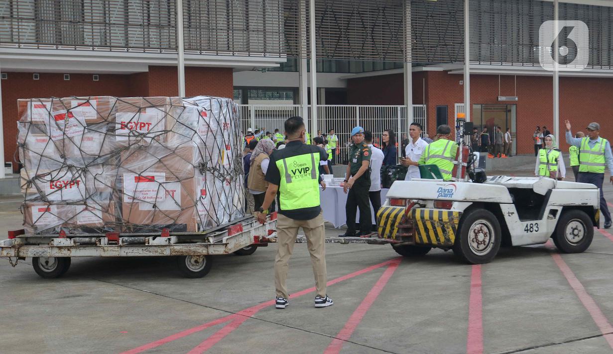 Bantuan tersebut diperkirakan akan tiba di Kairo, Mesir pada Kamis (4/4/2024). (Liputan6.com/Herman Zakharia)