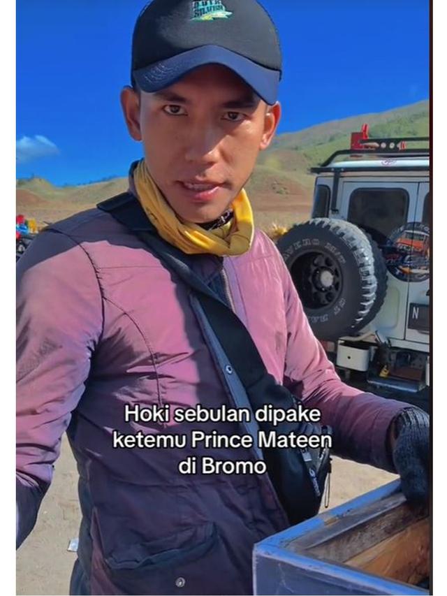 Viral Penjual Es Krim di Bromo Disebut Mirip Pangeran Mateen, Curi Perhatian