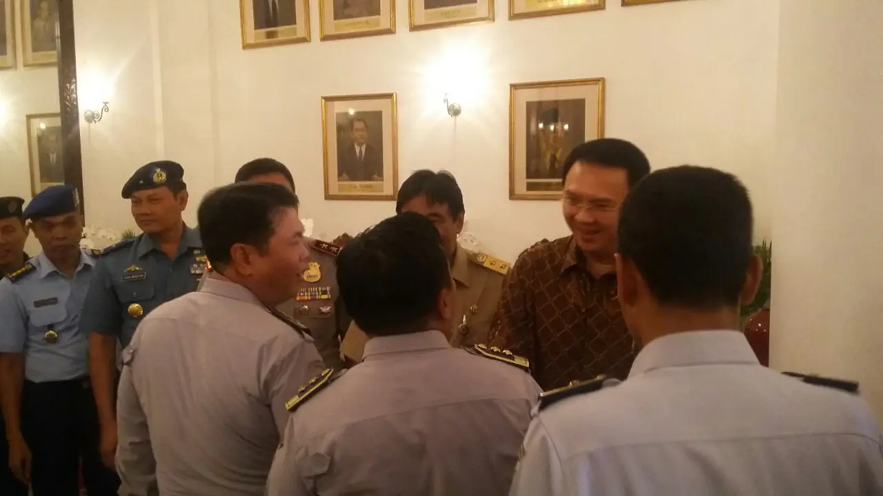 Ahok menggelar halalbihalal di Balai Kota DKI Jakarta