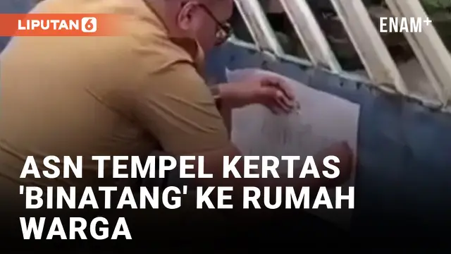 VIDEO: Viral! ASN Tempel Kata Hinaan ke Rumah Warga
