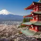 Keindahan Gunung Fuji Jepang. (Shutterstock/Sakarin Sawasdinaka)