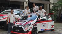 Toyota Team Indonesia (TTI) resmi memperkenalkan line up pembalap dan livery mobil balap mereka untuk menghadapi musim 2019. (Ikbal/Otosia.com)