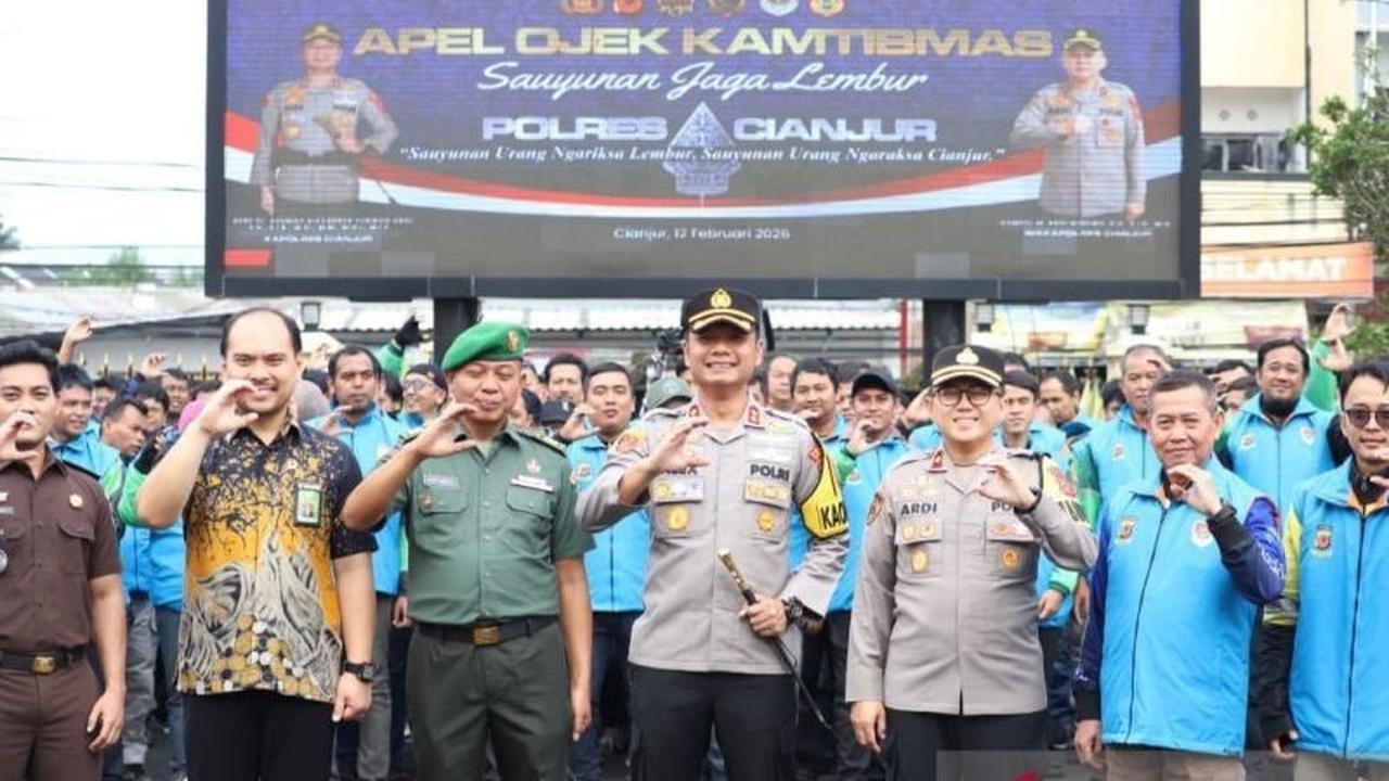 Polres Cianjur Rekrut Ojek Online dan Pangkalan untuk Jaga Kamtibmas Selama Ramadan