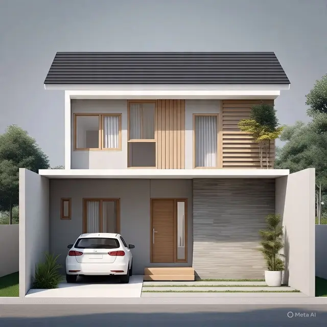 Desain Rumah Minimalis 2 Lantai 6x12