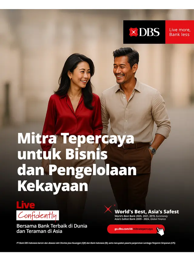 Ungguli Ratusan Bank Dunia, DBS Kembali Sabet Global Bank of the Year