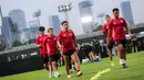<p>Sejumlah pemain Jepang melakukan latihan perdana menjelang laga putaran ketiga Kualifikasi Piala Dunia 2026 melawan Timnas Indonesia yang berlangsung di Lapangan A, kompleks SUGK, Senayan, Jakarta, Senin (11/11/2024). Lima pemain tersebut adalah Yuto Nagatomo, Sakine Hiroki, Kota Takai, Ritsu Doan, dan Joel Chima Fujita. (Bola.com/Bagaskara Lazuardi)</p>