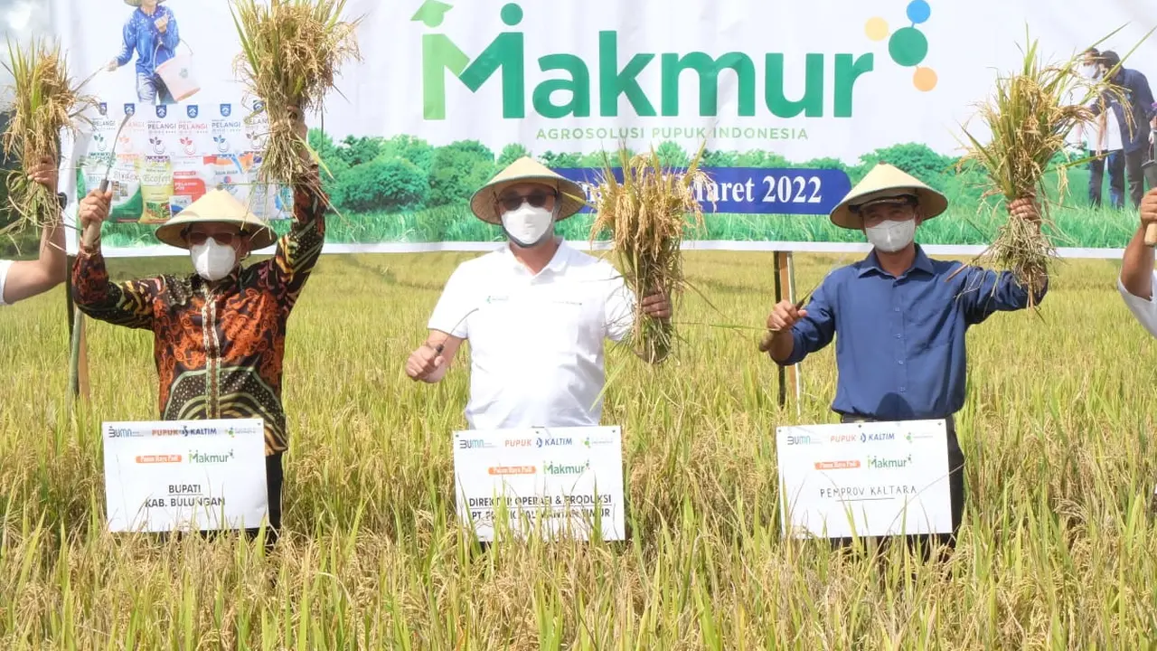 Program Makmur PT Pupuk Kalimantan Timur (PKT) kembali berhasil mendorong produktivitas pertanian