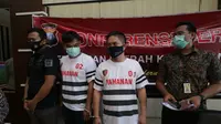 Polda Kepri menetapkan 2 tersangka dalam kasus penyelundupan jenazah 3 ABK Indonesia. (Foto: Liputan6.com/Ajang Nurdin)