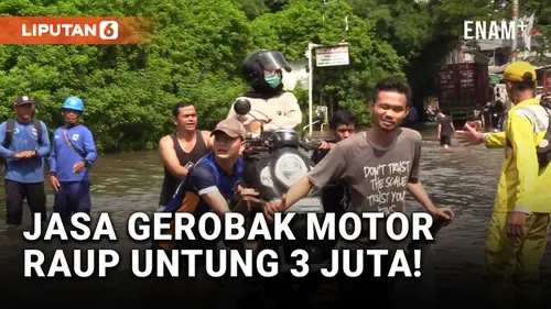  Jasa Gerobak Motor Raup Keuntungan 3 Juta Sejak Banjir Melanda