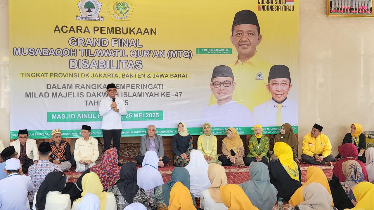 Golkar Gelar MTQ Disabilitas, Waketum: Bukti Partai Inklusif untuk Semua Golongan