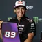 Jorge Martin dari Tim Aprilia Racing menghadiri konferensi pers di sirkuit Catalunya di Montmelo, dekat Barcelona, ​​pada 14 Mei 2026, menjelang Grand Prix Moto GP Catalunya. (Lluis GENE/AFP)