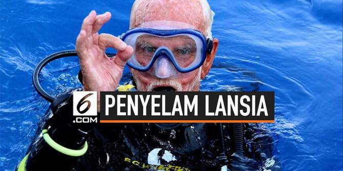 VIDEO: Usia 96 Tahun, Kakek Ini Menyelam di Kedalaman 42 Meter