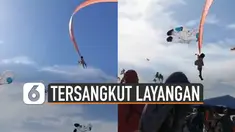 Beredar video bocah umur tiga tahun tersangkut ekor layangan raksasa. Kejadian ini terjadi di saat Festival Layang-Layang Taiwan.