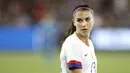 Alex Morgan mengawali kariernya sebagai pesepakbola wanita di usia 14 tahun dan menjadi pemain termuda di tim nasional Amerika Serikat pada FIFA Women's World Cup 2011. (AFP/Katharine Lotze/Getty Images)