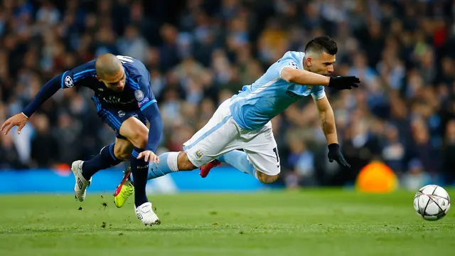 Penyerang Manchester City, Sergio Aguero